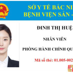 Mẫu thẻ nhân viên bệnh viện, phòng khám, y tế