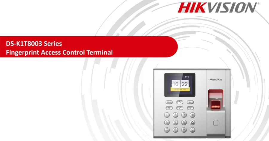 Máy chấm công vân tay Hikvision DS-K1T8003F2