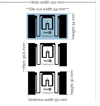 Thẻ Nhãn RAIN RFID Trace-ID TH-WING M71